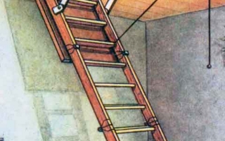 Как самостоятельно изготовить складную лестницу на чердак