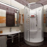 Фото: Дизайн ванной комнаты 5 кв м в коричневом тоне